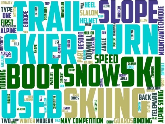 Alpine Skiing Wordart Banner: A Creative Catalyst for Brand Expression and Lifestyle Design