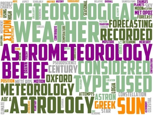 Astrometeorology Wordart Background: A Creative Tool for Inspiration and Expression