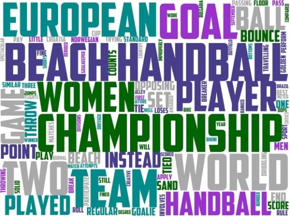 Beach Handball Wordart Sticker: A Creative Way to Add Personality to Your Everyday Items