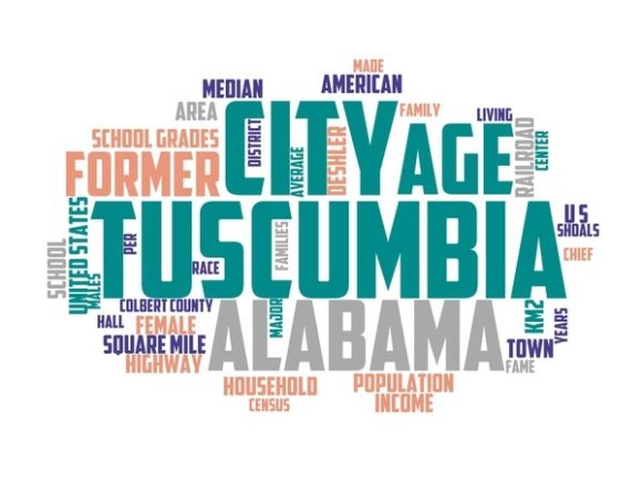 Tuscumbia Typography Tshirt