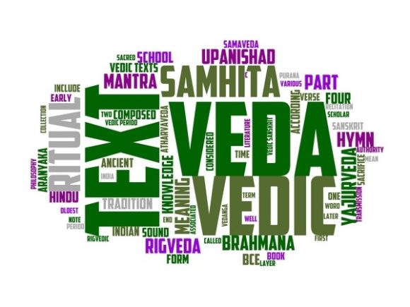 Vedic Typography Wallpaper: Hand-Drawn Wordclouds for Meaningful, Modern Design