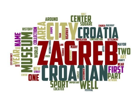 Zagreb Typography Banner: A Vibrant Hand-Drawn Wordcloud for Creative Expression & Everyday Design